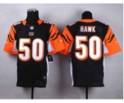 nike nfl jerseys cincinnati bengals #50 hawk black[Elite]