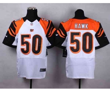 nike nfl jerseys cincinnati bengals #50 hawk white[Elite]