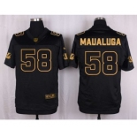 nike nfl jerseys cincinnati bengals #58 maualuga black gold collection[Elite]