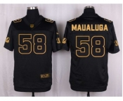 nike nfl jerseys cincinnati bengals #58 maualuga black gold collection[Elite]