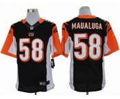 nike nfl jerseys cincinnati bengals #58 maualuga black[Elite]