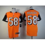 nike nfl jerseys cincinnati bengals #58 maualuga orange[Elite]