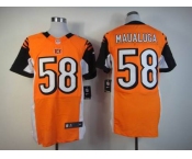 nike nfl jerseys cincinnati bengals #58 maualuga orange[Elite]