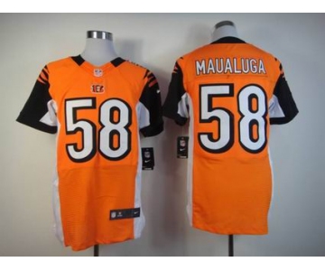 nike nfl jerseys cincinnati bengals #58 maualuga orange[Elite]