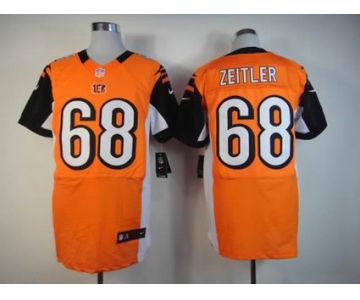 nike nfl jerseys cincinnati bengals #68 zeitler orange[Elite]