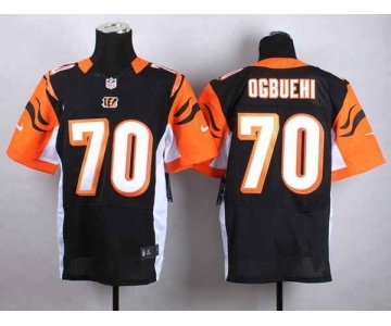 nike nfl jerseys cincinnati bengals #70 ogbuehi black[Elite]