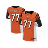 nike nfl jerseys cincinnati bengals #77 andrew whitworth orange[Elite]