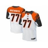 nike nfl jerseys cincinnati bengals #77 andrew whitworth white[Elite]