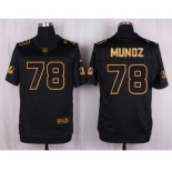 nike nfl jerseys cincinnati bengals #78 munoz black gold collection[Elite]