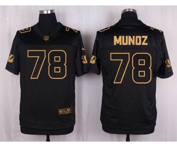 nike nfl jerseys cincinnati bengals #78 munoz black gold collection[Elite]