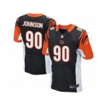 nike nfl jerseys cincinnati bengals #90 michael johnson black[Elite]