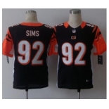 nike nfl jerseys cincinnati bengals #92 sims black[Elite][sims]