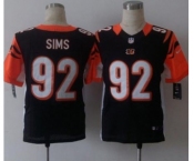 nike nfl jerseys cincinnati bengals #92 sims black[Elite][sims]