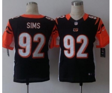 nike nfl jerseys cincinnati bengals #92 sims black[Elite][sims]