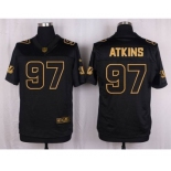 nike nfl jerseys cincinnati bengals #97 atkins black gold collection[Elite]