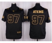 nike nfl jerseys cincinnati bengals #97 atkins black gold collection[Elite]