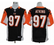 nike nfl jerseys cincinnati bengals #97 atkins black[Elite]