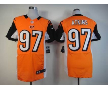 nike nfl jerseys cincinnati bengals #97 atkins orange[Elite]