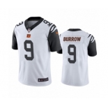 Cincinnati Bengals #9 Joe Burrow Color Rush Limited White Jersey