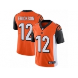 Men Nike Cincinnati Bengals #12 Alex Erickson Orange Alternate Vapor Untouchable Limited Player NFL Jersey