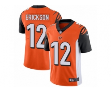 Men Nike Cincinnati Bengals #12 Alex Erickson Orange Alternate Vapor Untouchable Limited Player NFL Jersey