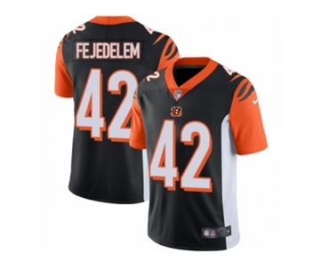 Men Nike Cincinnati Bengals #42 Clayton Fejedelem Black Team Color Vapor Untouchable Limited Player NFL Jersey