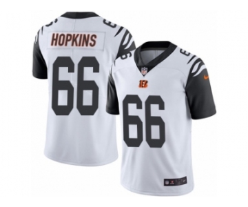 Men Nike Cincinnati Bengals #66 Trey Hopkins Limited White Rush Vapor Untouchable NFL Jersey