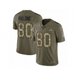 Men Nike Cincinnati Bengals #80 Josh Malone Limited Olive Camo 2017 Salute to Service NFL Jersey