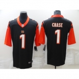 Men's Cincinnati Bengals #1 Ja'Marr Chase Nike Black Draft First Round Pick Limited Jersey