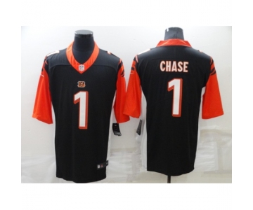 Men's Cincinnati Bengals #1 Ja'Marr Chase Nike Black Draft First Round Pick Limited Jersey