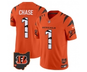 Men's Cincinnati Bengals #1 Ja'Marr Chase Orange F.U.S.E. Special Vapor Untouchable Limited Stitched Football Jersey