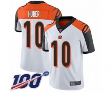 Men's Cincinnati Bengals #10 Kevin Huber White Vapor Untouchable Limited Player 100th Season Football Jersey