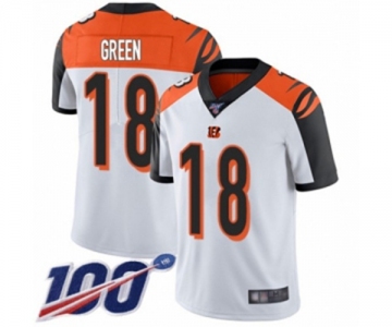 Men's Cincinnati Bengals #18 A.J. Green White Vapor Untouchable Limited Player 100th Season Football Jersey