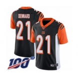 Men's Cincinnati Bengals #21 Darqueze Dennard Black Team Color Vapor Untouchable Limited Player 100th Season Football Jersey