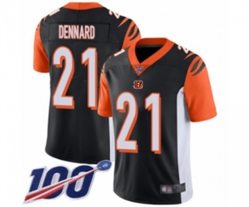 Men's Cincinnati Bengals #21 Darqueze Dennard Black Team Color Vapor Untouchable Limited Player 100th Season Football Jersey