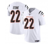 Men's Cincinnati Bengals #22 Geno Stone White Vapor Untouchable Limited Football Stitched Jersey