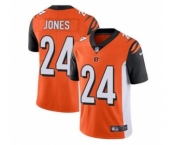 Men's Cincinnati Bengals #24 Adam Jones Orange Vapor Stitched Limited Jersey