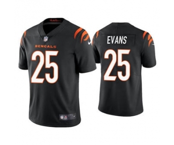 Men's Cincinnati Bengals #25 Chris Evans 2021 Black Vapor Untouchable Limited Stitched Football Jersey