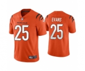 Men's Cincinnati Bengals #25 Chris Evans 2021 Orange Vapor Untouchable Limited Stitched Football Jersey