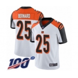 Men's Cincinnati Bengals #25 Giovani Bernard White Vapor Untouchable Limited Player 100th Season Football Jersey