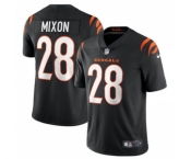 Men's Cincinnati Bengals #28 Joe Mixon 2021 Black Vapor Limited Stitched Football Jersey