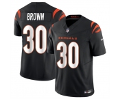 Men's Cincinnati Bengals #30 Chase Brown Black 2024 F.U.S.E Vapor Untouchable Limited Stitched Jersey