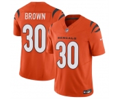 Men's Cincinnati Bengals #30 Chase Brown Orange 2024 F.U.S.E Vapor Untouchable Limited Stitched Jersey