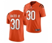 Men's Cincinnati Bengals #30 Jessie Bates III 2021 Orange Vapor Untouchable Limited Stitched Football Jersey