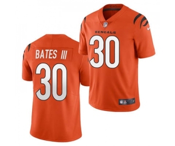 Men's Cincinnati Bengals #30 Jessie Bates III 2021 Orange Vapor Untouchable Limited Stitched Football Jersey