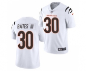 Men's Cincinnati Bengals #30 Jessie Bates III 2021 White Vapor Untouchable Limited Stitched Football Jersey