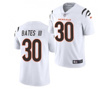 Men's Cincinnati Bengals #30 Jessie Bates III 2021 White Vapor Untouchable Limited Stitched Football Jersey