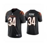 Men's Cincinnati Bengals #34 Samaje Perine 2021 Black Vapor Untouchable Limited Stitched Football Jersey