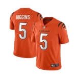 Men's Cincinnati Bengals #5 Tee Higgins Orange Vapor Untouchable Limited Stitched Jersey