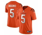 Men's Cincinnati Bengals #5 Tee Higgins Orange Vapor Untouchable Limited Stitched Jersey